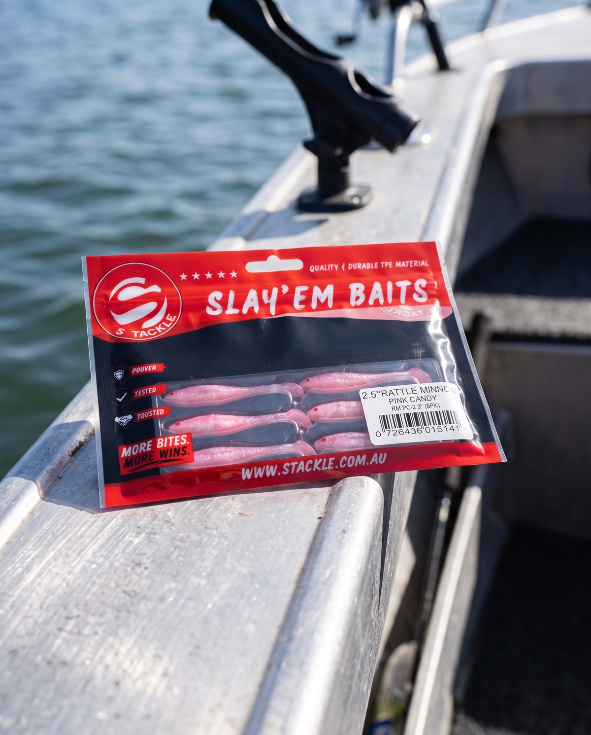 S Tackle Rattle Minnow Soft Plastic Minnow Lure 2.5" (6 Pack)