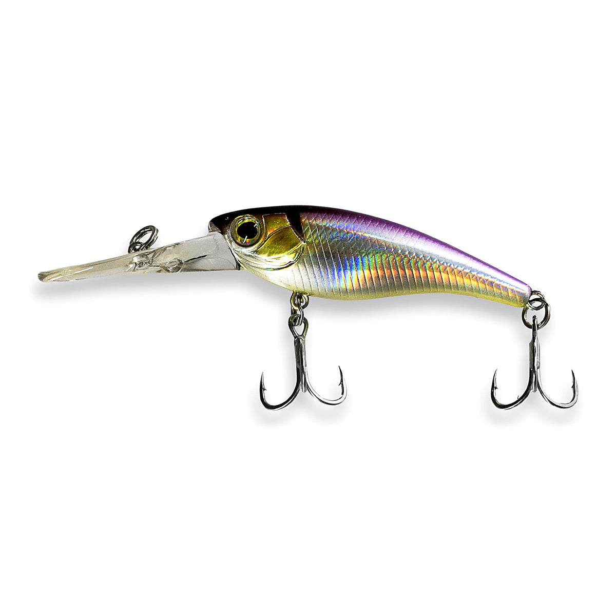 S Tackle Shake and Dance 60mm hard body shad in Purplina