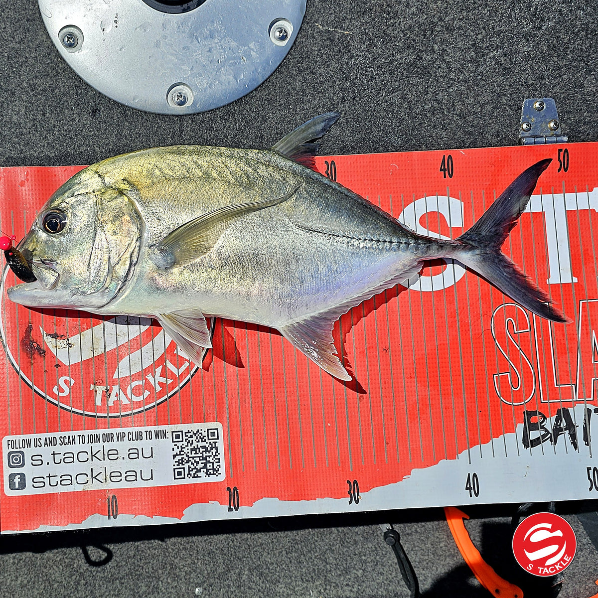 Trevally measured on the S Tackle brag mat