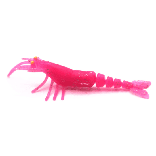 PINK FLASHER SOFT PLastic PRAWN 3-INCH14 (1)