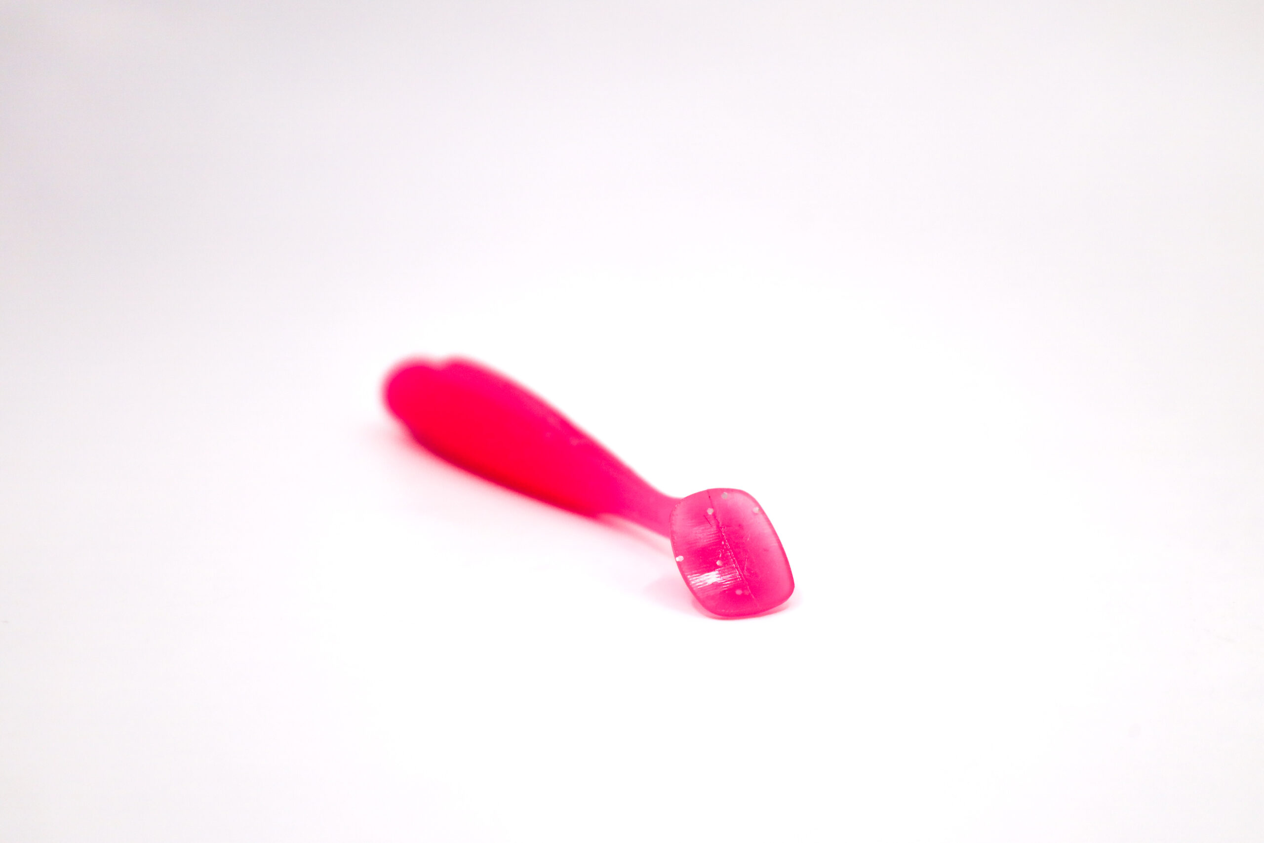 2.5 UV Pink Paddle Tail Minnow - 6 pcs